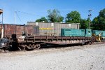 A former Southern flatcar sits in the Caney Fork & Western Yard 